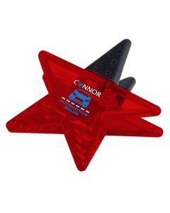 Power Clip Star - Translucent Red