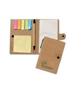 Recycled Jotter W/Post A Note & Flag Set