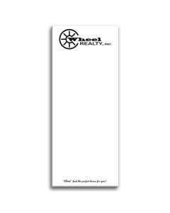 Paper Note Pad 3 1/2 x 8 1/2, 50 pages w/ magnet
